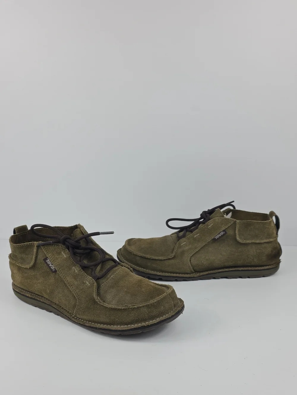 Teva Mush Atoll Green Suede Chukka Ankle Boots Size 10